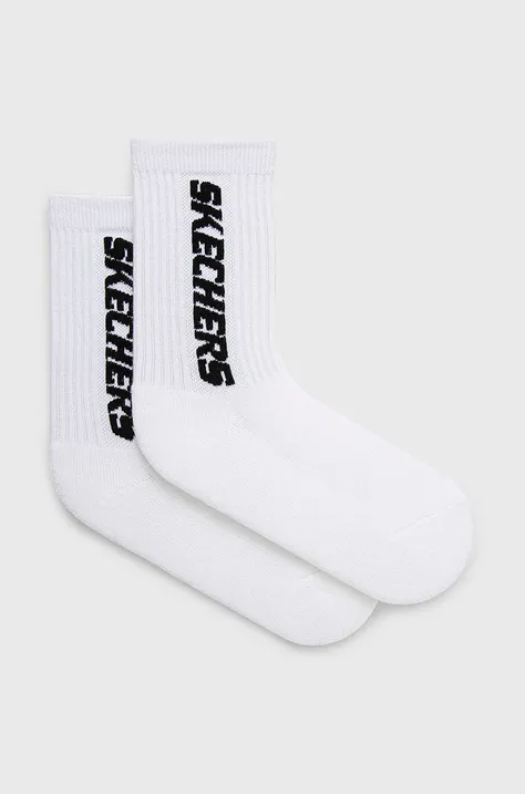 Dječje čarape Skechers boja: bijela
