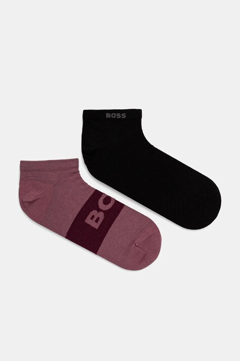 Ponožky BOSS 2-pack pánské, černá barva, 50467747