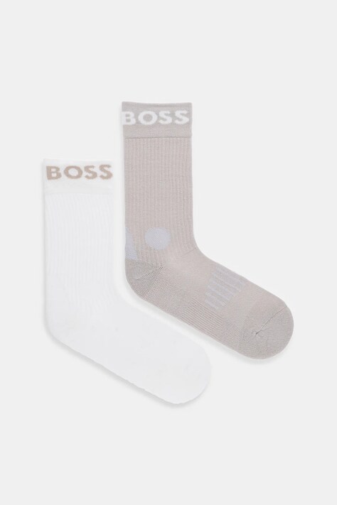 Шкарпетки BOSS 2-pack колір бежевий 50469747