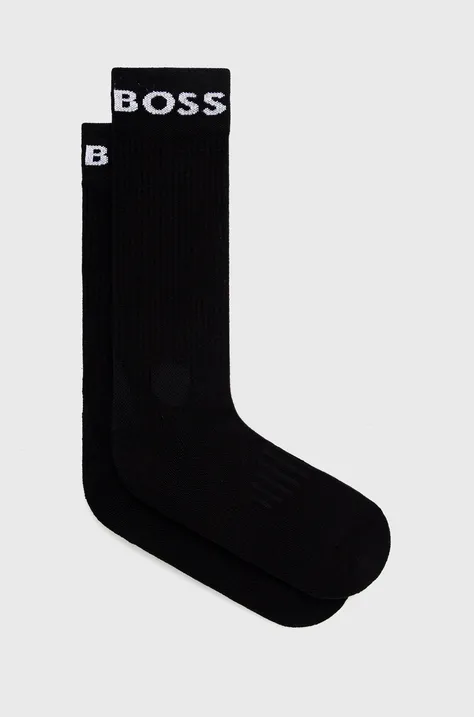 BOSS κάλτσες χρώμα: μαύρο