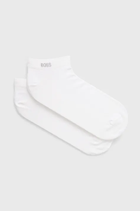 Шкарпетки BOSS (2-pack) чоловічі колір білий