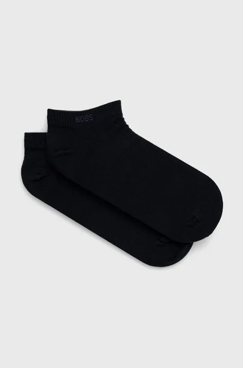Чорапи BOSS  (2 чифта) мъжки в тъмносиньо 50469849