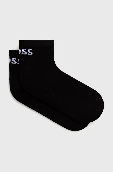 Шкарпетки BOSS (2-pack) чоловічі колір чорний