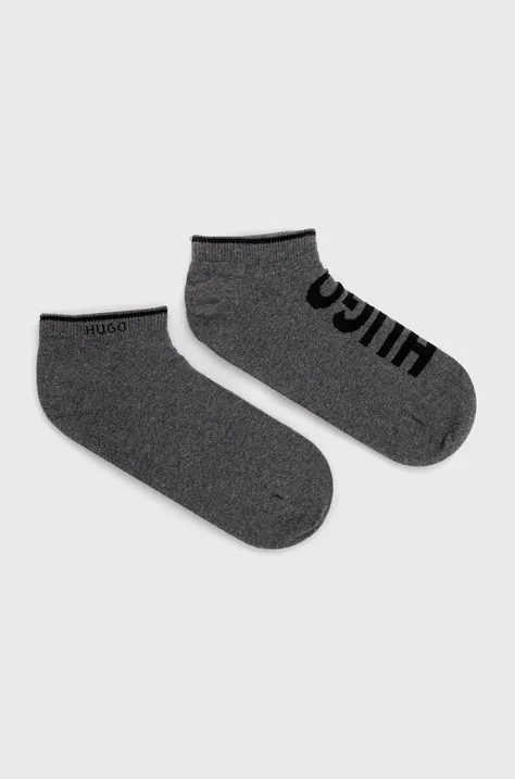 Чорапи HUGO мъжки в сиво 50468111