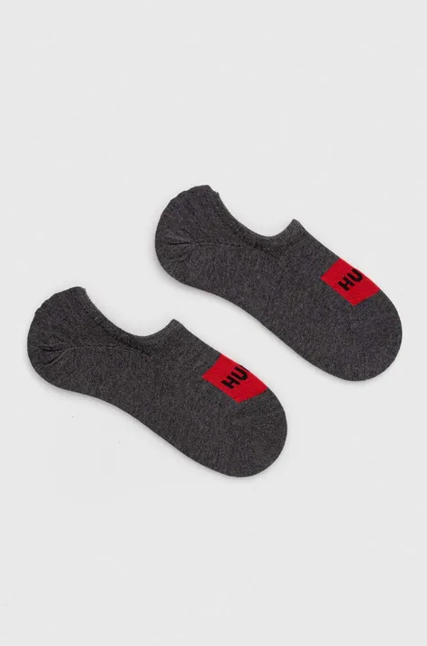 Шкарпетки HUGO 2-pack чоловічі колір сірий