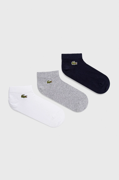 Lacoste șosete (3-pack) bărbați, culoarea gri RA4183-5KC