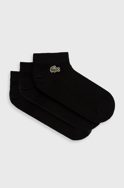 Lacoste șosete (3-pack) bărbați, culoarea negru RA4183-5KC