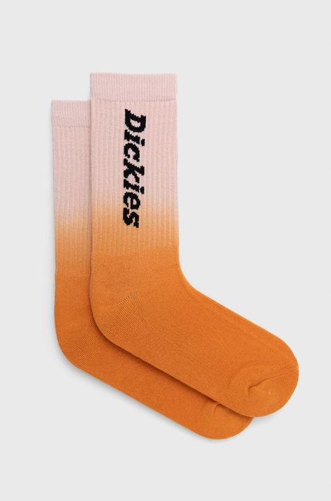 Ponožky Dickies pánske, oranžová farba