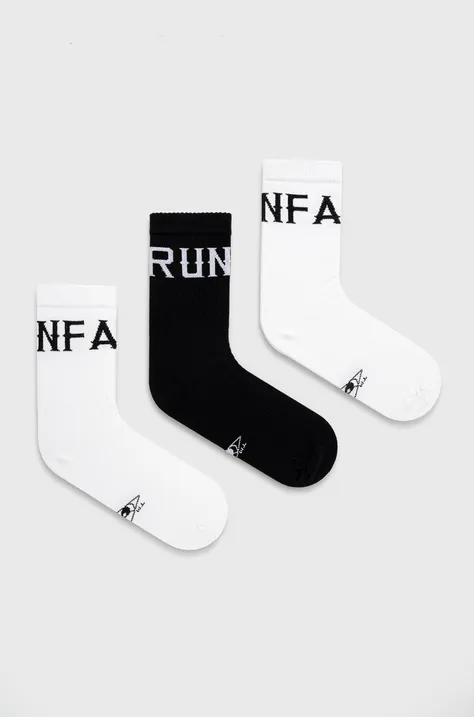 Κάλτσες Unfair Athletics (3-pack) ανδρικές, χρώμα: μαύρο