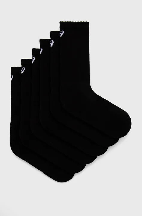Шкарпетки Asics (6-pack) колір чорний