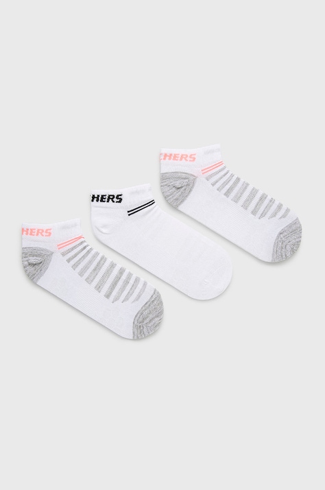 Чорапи Skechers (3 чифта) в бяло