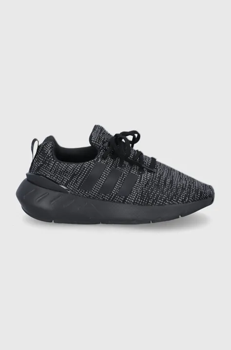 Παιδικά παπούτσια adidas Originals Swift Run χρώμα: μαύρο