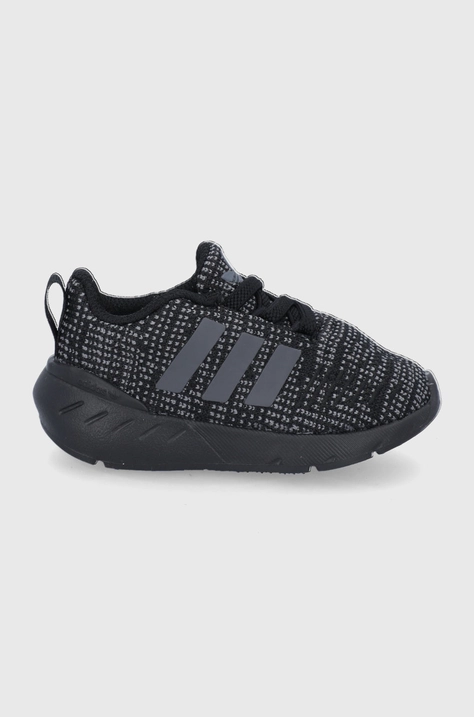 Детские ботинки adidas Originals Swift Run 22 El I GW8167 цвет чёрный