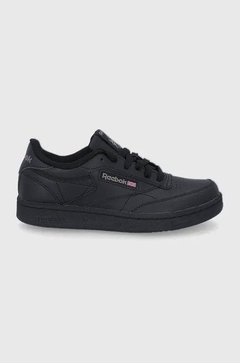 Дитячі шкіряні кросівки Reebok Classic BS6165.B колір чорний