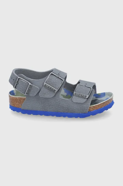 Detské sandále Birkenstock šedá farba