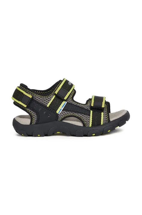 Otroški sandali Geox črna barva