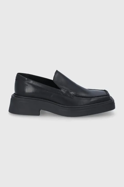 Kožne mokasinke Vagabond Shoemakers Eyra za žene, boja: crna, s platformom