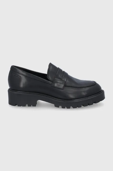 Δερμάτινα μοκασίνια Vagabond Shoemakers Shoemakers Kenova γυναικεία, χρώμα: μαύρο