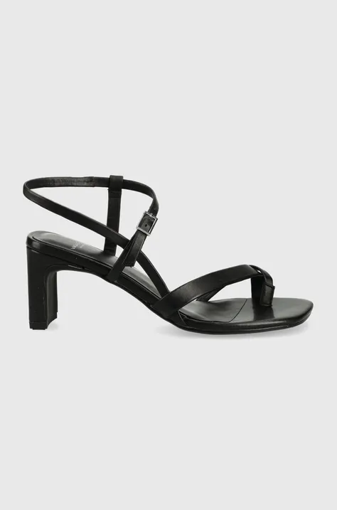 Usnjeni sandali Vagabond Shoemakers Luisa črna barva