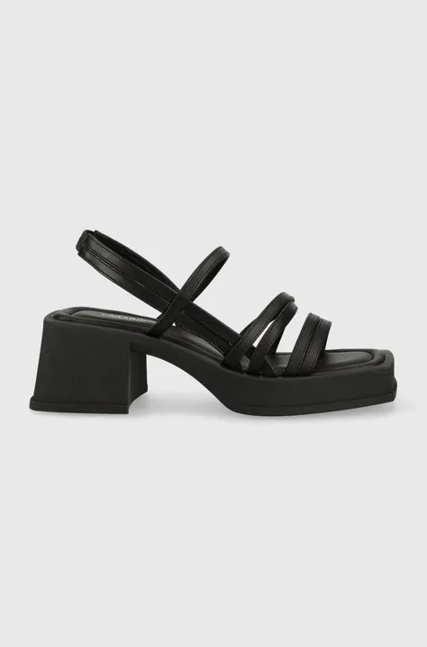 Kožené sandále Vagabond Shoemakers Hennie čierna farba