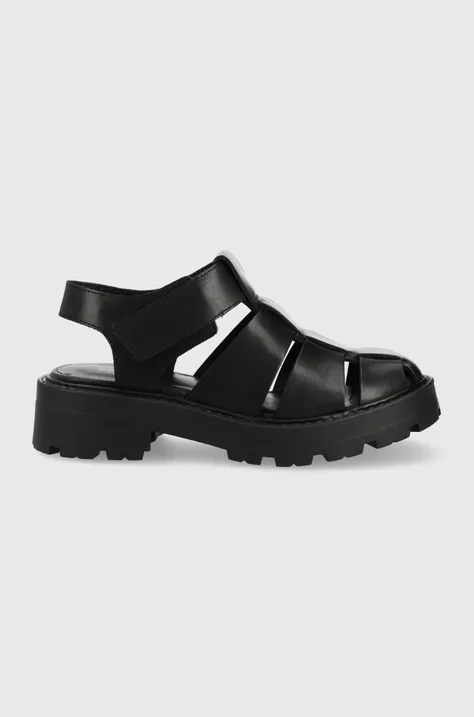 Δερμάτινα σανδάλια Vagabond Shoemakers Shoemakers Cosmo 2.0 γυναικεία, χρώμα: μαύρο