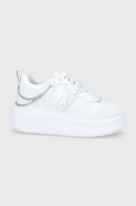 Ботинки Karl Lagerfeld Anakapri цвет белый на платформе