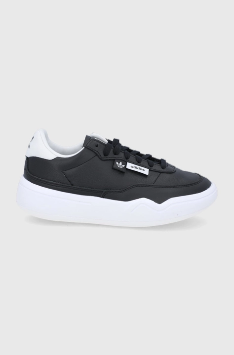 Kožne Tenisice adidas Originals boja: crna, GW8213-FTWWHT