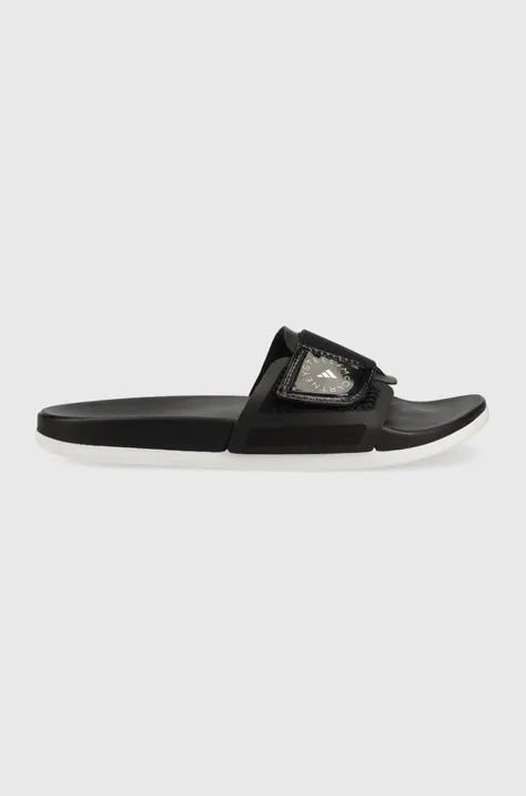 Παντόφλες adidas by Stella McCartney χρώμα: μαύρο