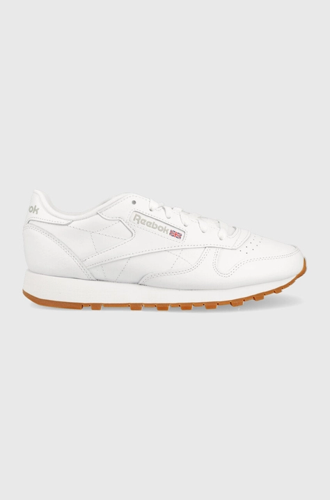 Шкіряні кросівки Reebok Classic GY0956 колір білий GY0956-FWH/PG/RB