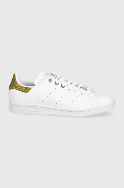 Παπούτσια adidas Originals Stan Smith χρώμα: άσπρο