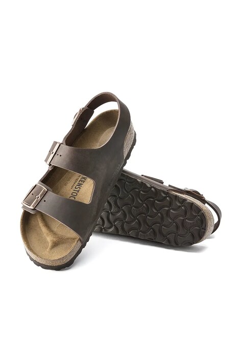 Шкіряні сандалі Birkenstock Milano — SS22-OBD2RR, коричневий — фото 6