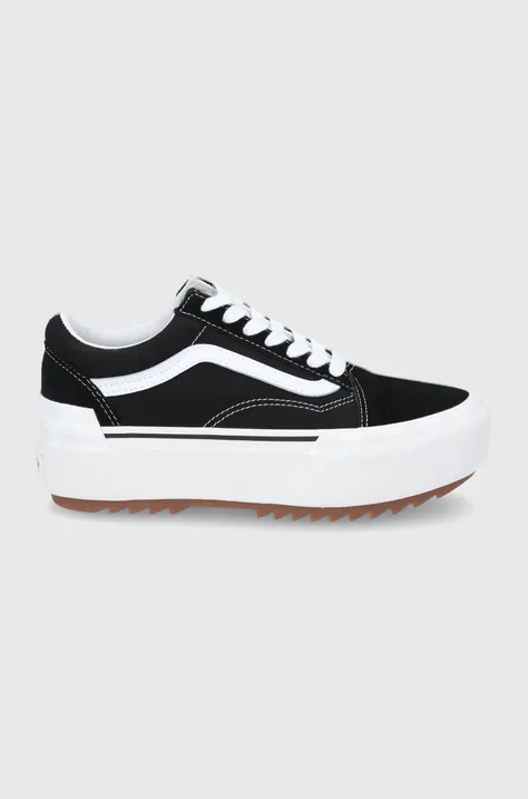 Πάνινα παπούτσια Vans UA Old Skool Stacked χρώμα: μαύρο