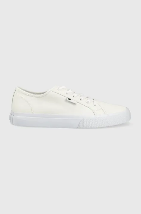 Πάνινα παπούτσια DC χρώμα: άσπρο