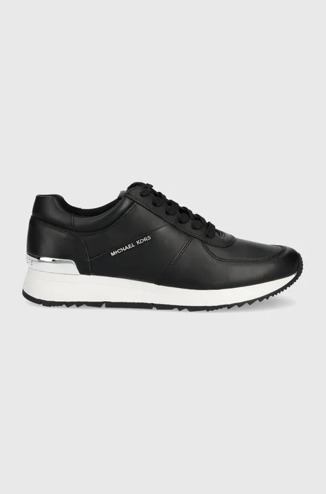 Δερμάτινα αθλητικά παπούτσια MICHAEL Michael Kors Allie χρώμα: μαύρο