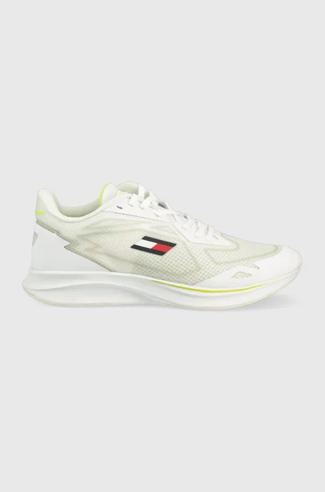 Športové topánky Tommy Sport Sleek biela farba,