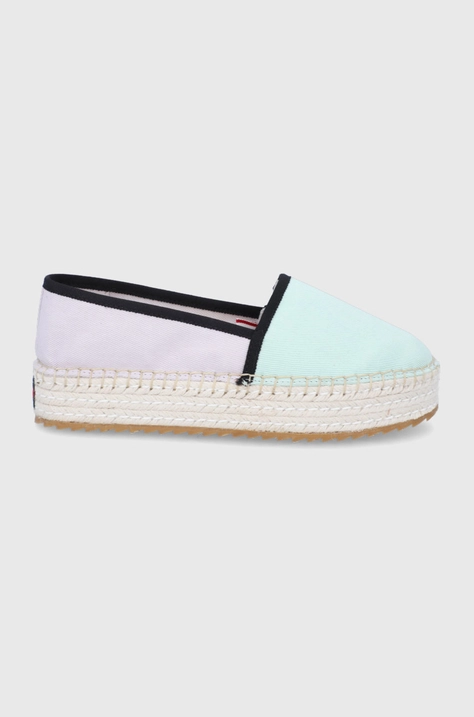 Espadrile Tommy Jeans boja: ljubičasta, s platformom