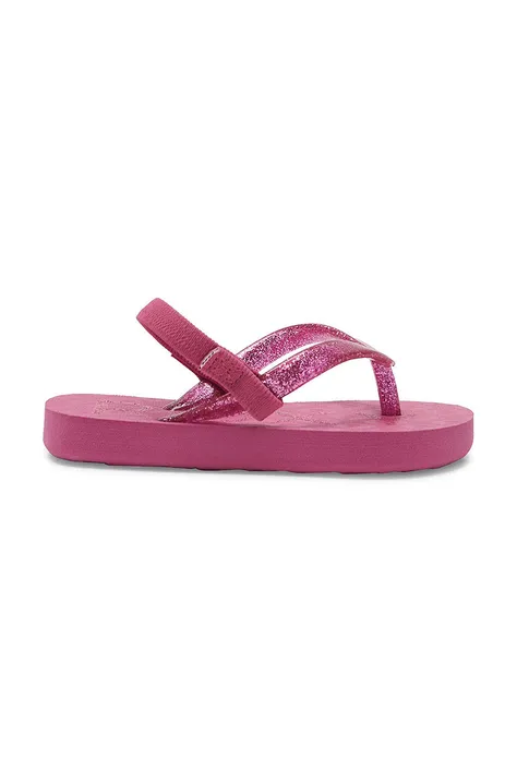 Roxy sandały dziecięce kolor różowy