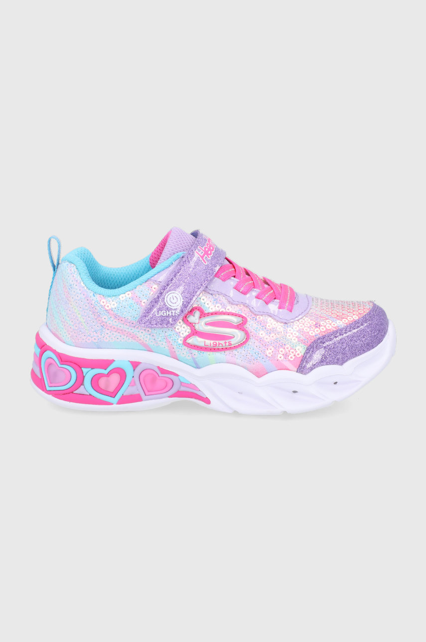 Skechers buty dziecięce kolor fioletowy