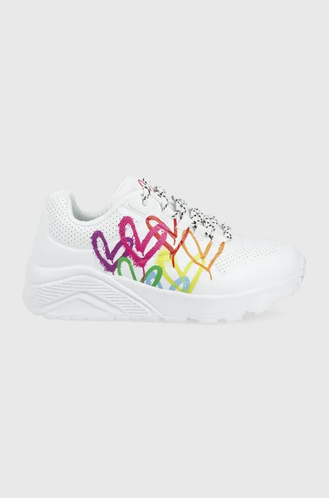 Παιδικά αθλητικά παπούτσια Skechers χρώμα: άσπρο