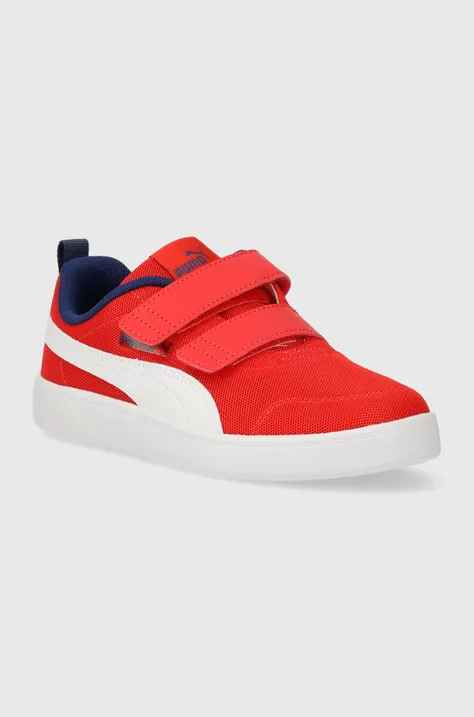 Παιδικά πάνινα παπούτσια Puma χρώμα: κόκκινο