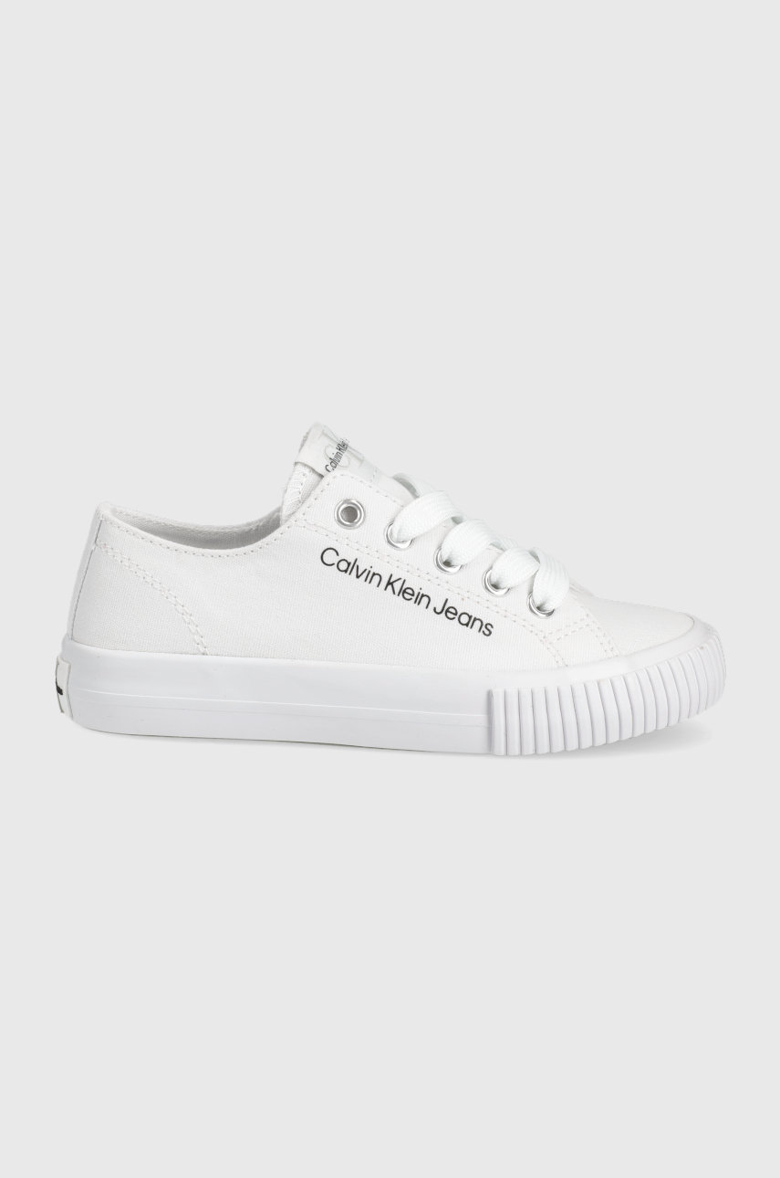 Calvin Klein Jeans tenisówki dziecięce V3X9.80126.28.34 kolor biały