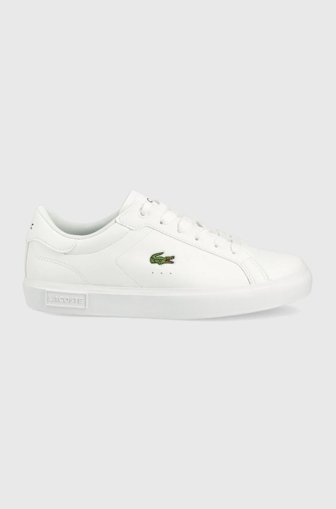 Дитячі кросівки Lacoste колір білий