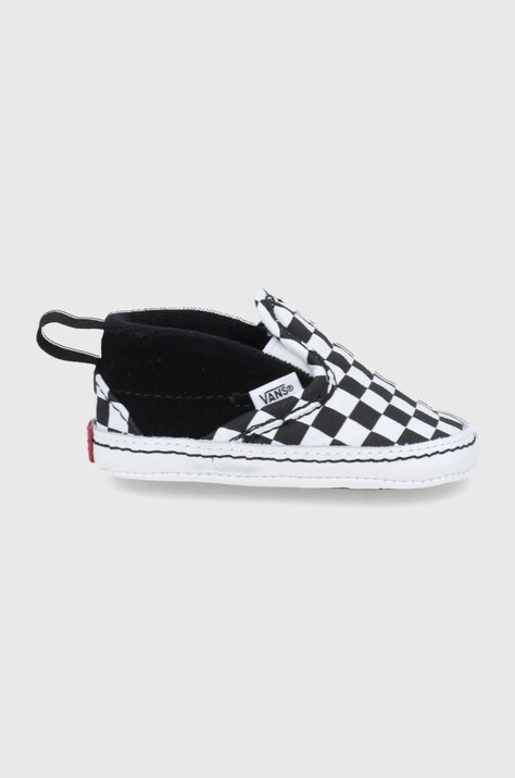 Παιδικά πάνινα παπούτσια Vans χρώμα: μαύρο