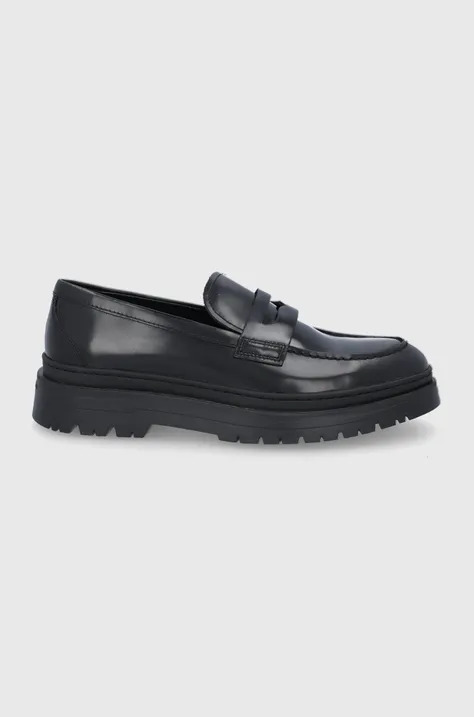 Δερμάτινα μοκασίνια Vagabond Shoemakers Shoemakers JAMES ανδρικά, χρώμα: μαύρο