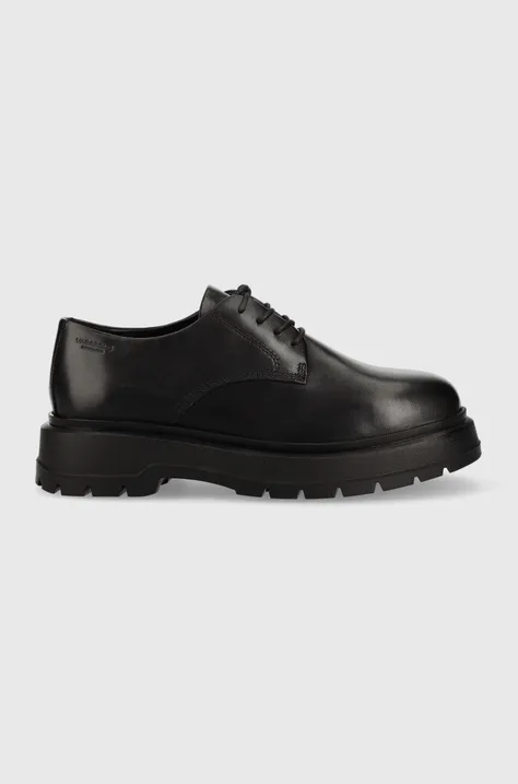 Кожаные туфли Vagabond Shoemakers Jeff мужские цвет чёрный