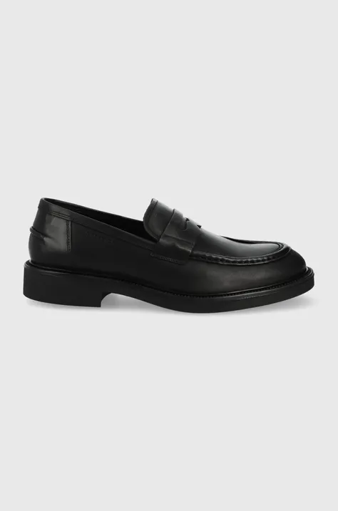 Кожаные мокасины Vagabond Shoemakers Alex M мужские цвет чёрный