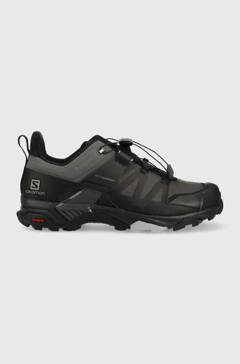 Topánky Salomon X Ultra 4 GTX pánske, čierna farba, zateplené