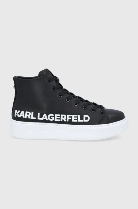Karl Lagerfeld buty skórzane MAXI KUP KL52255.001 kolor czarny