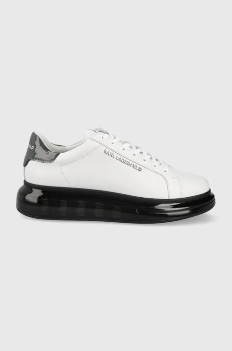 Δερμάτινα παπούτσια Karl Lagerfeld Kapri Kushion χρώμα: άσπρο