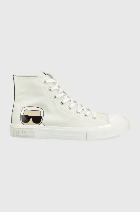 Πάνινα παπούτσια Karl Lagerfeld Kampus Iii χρώμα: άσπρο
